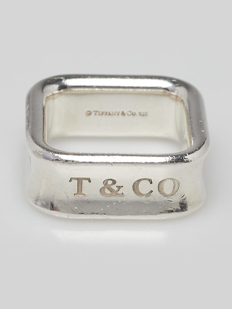 Tiffany T Square Ring in Silver, Size: 5