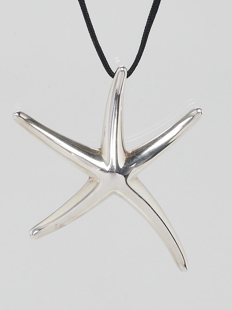 Tiffany & Co. Silver Elsa Peretti Large Starfish Necklace
