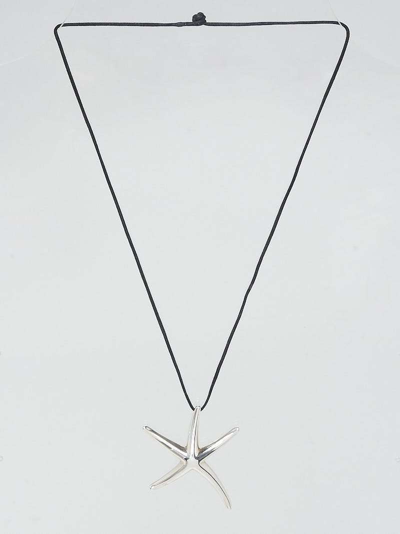 Tiffany & Co. Silver Elsa Peretti Large Starfish Necklace