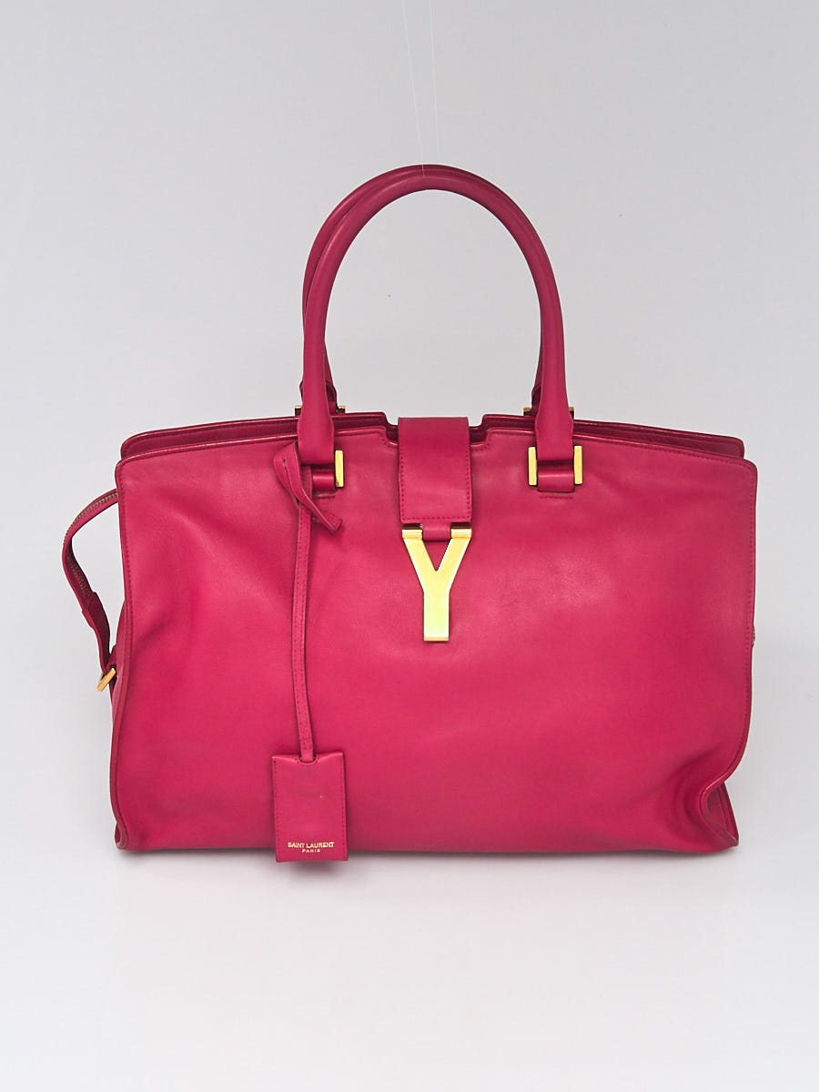 Yves Saint Laurent Pink Calfskin Leather Small Cabas ChYc Bag - Yoogi's  Closet