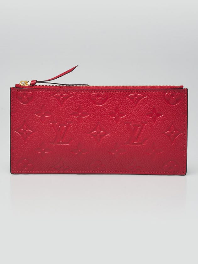 Louis Vuitton Cerise Empreinte Leather Felicie Zip/Card Pouch Insert