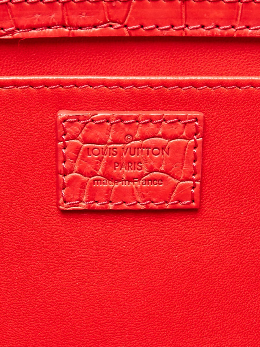 Louis Vuitton Red Leather Sofia Coppola PM Bag - Yoogi's Closet
