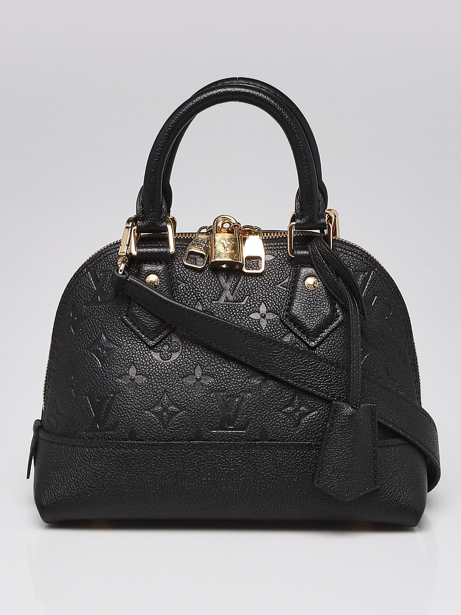 Louis Vuitton Black Monogram Empreinter Leather Neo Alma BB Bag