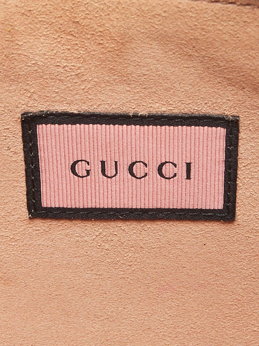 Gucci Red Leather Ghost Diamond Print Pouch Clutch Bag | Yoogi's