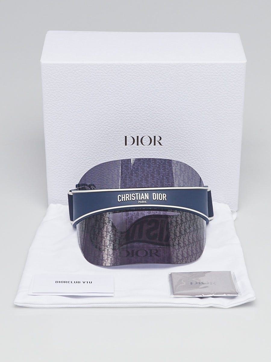 Christian Dior Blue Acetate Frame and Mirrored Dior Oblique