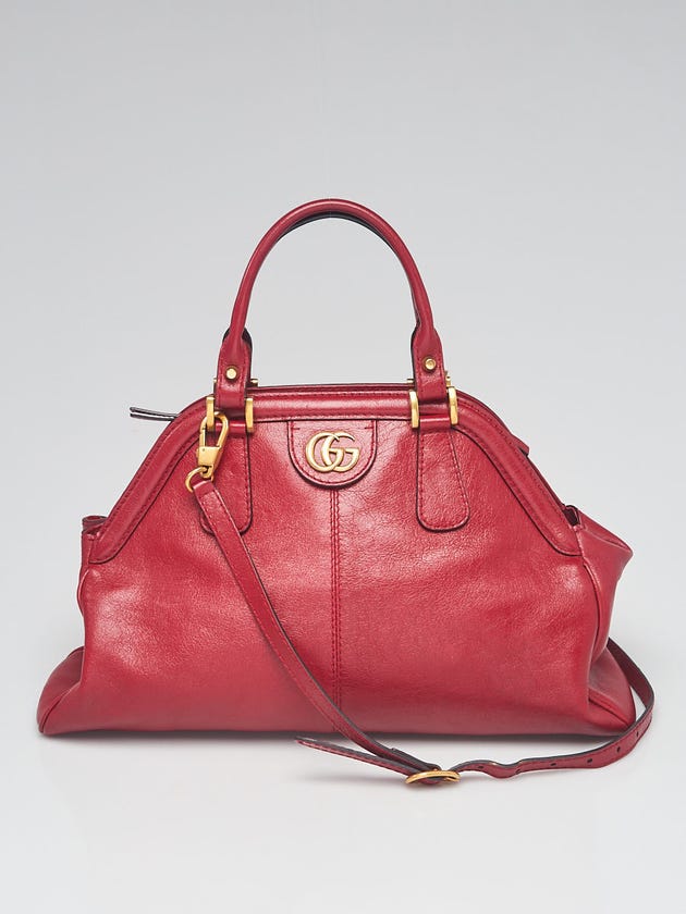 Gucci Red Leather Re(Belle) Medium Shoulder Bag