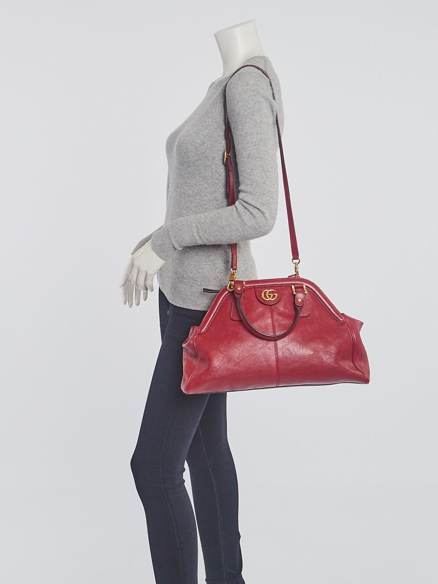 Gucci Red Leather Re(Belle) Medium Shoulder Bag