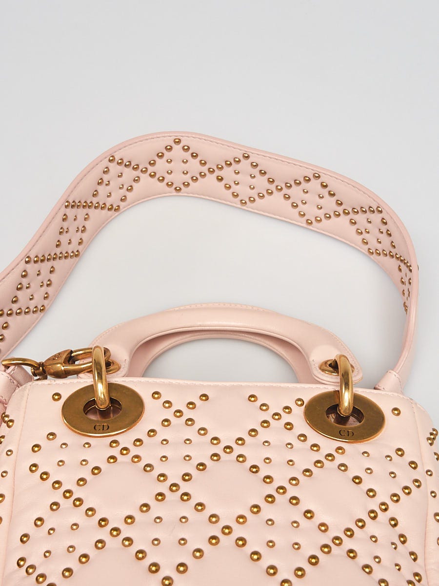 Christian Dior Lady Dior Fuchsia Pink Supple Medium Bag.