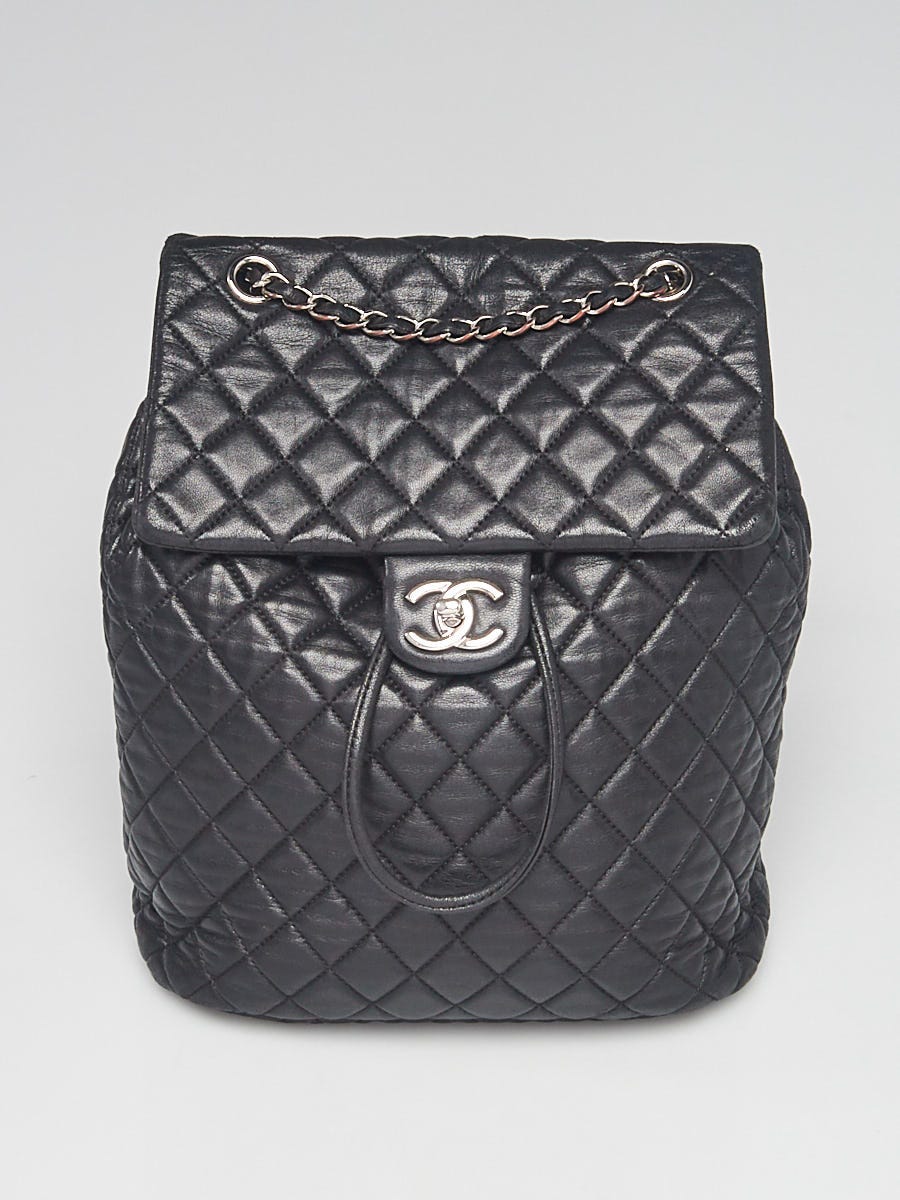 Chanel Black Quilted Lambskin Leather Large Urban Spirit Backpack Bag -  Yoogi's Closet
