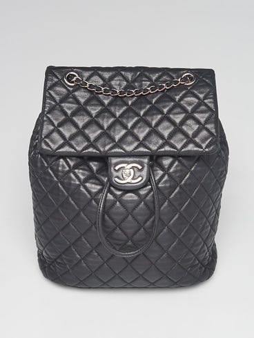 chanel black quilted leather large backpack | Lambskin Urban Spirit Dual chain strap Chanel Black Quilted Lambskin Leather