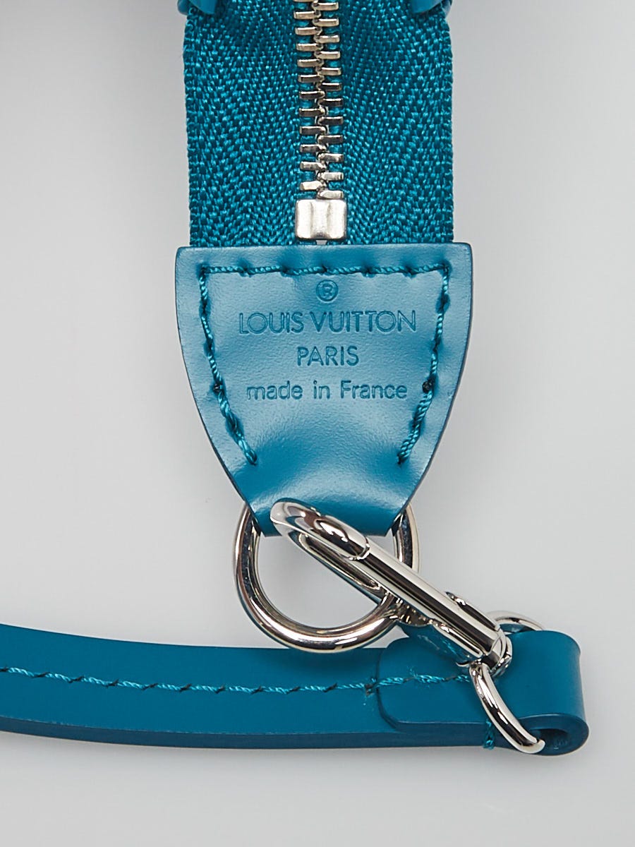 Louis Vuitton Pochette Accessoires NM in Epi Cyan with Shiny Silver  Hardware - SOLD