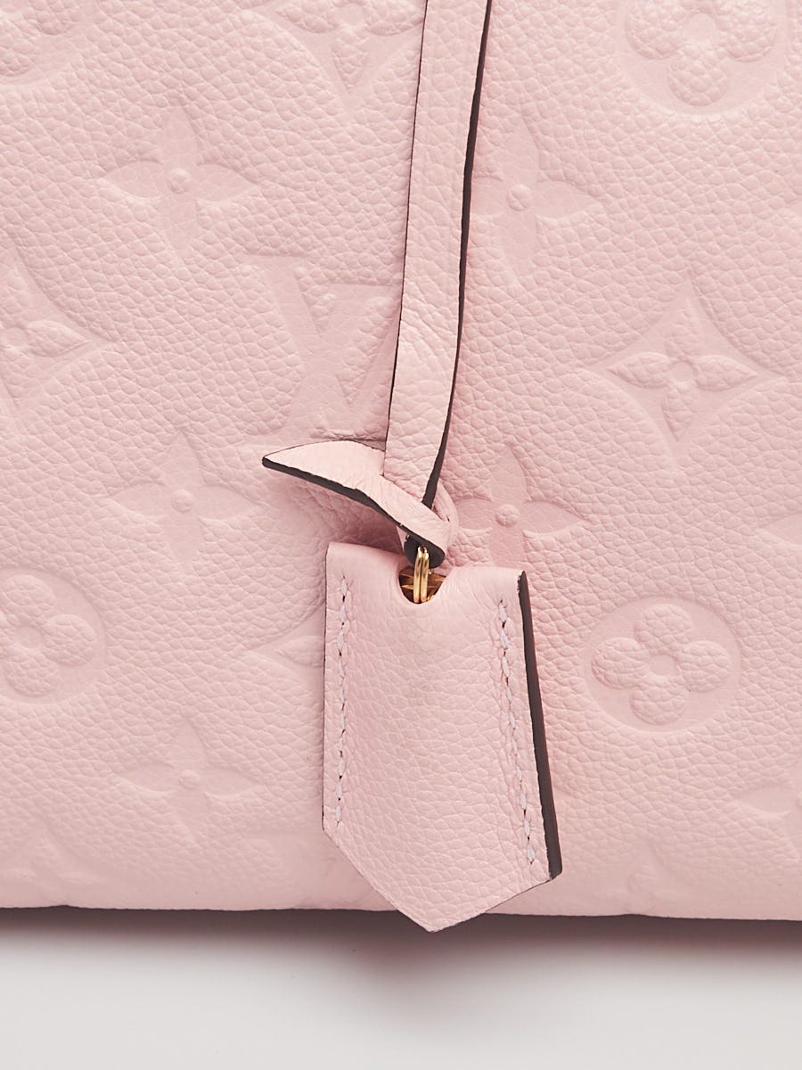 Louis Vuitton Rose Poudre Monogram Empreinte Leather Montaigne MM Bag -  Yoogi's Closet