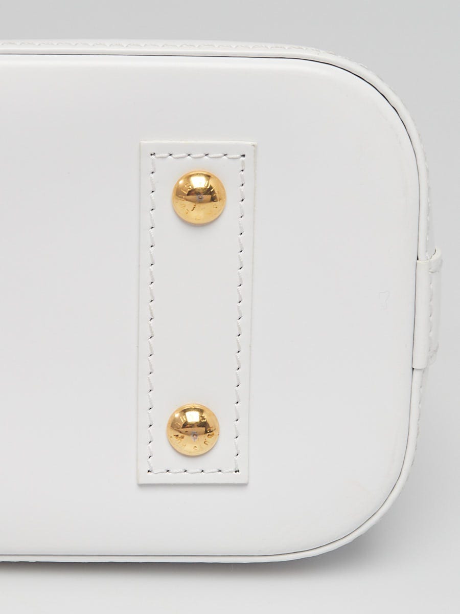 Louis Vuitton Limited Edition White Epi Leather Love Lock Alma BB Bag -  Yoogi's Closet