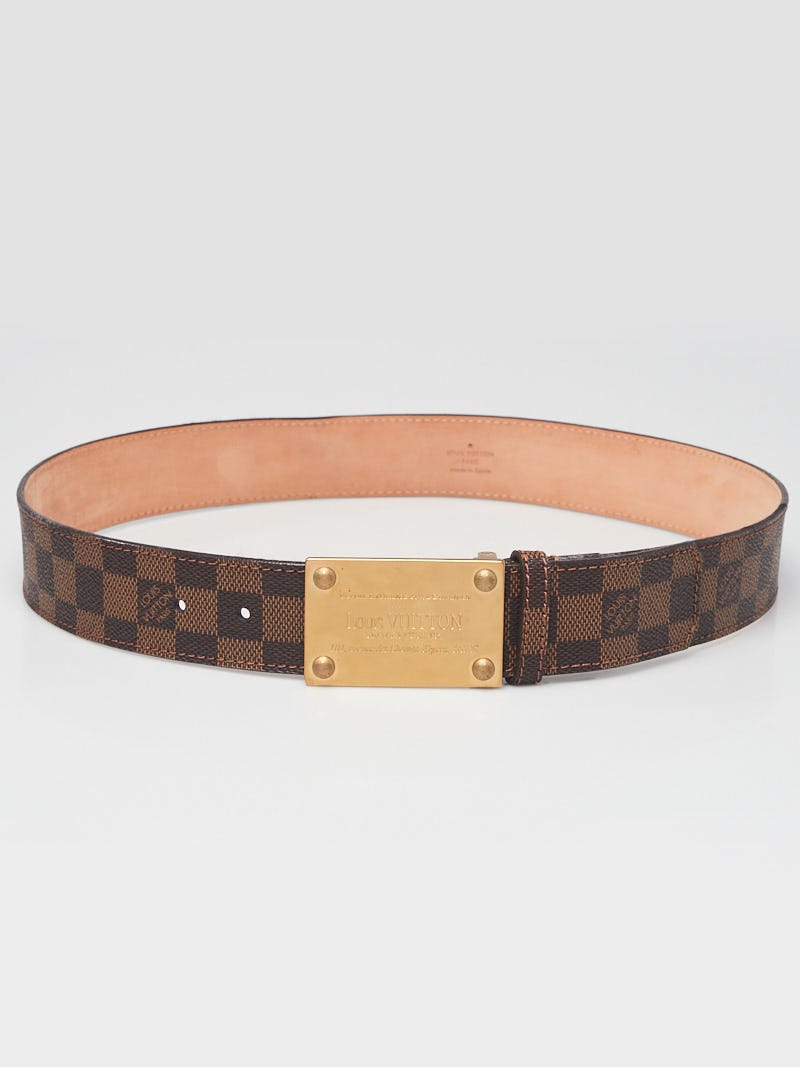 Louis Vuitton Damier Canvas and Leather Inventeur Reversible Belt
