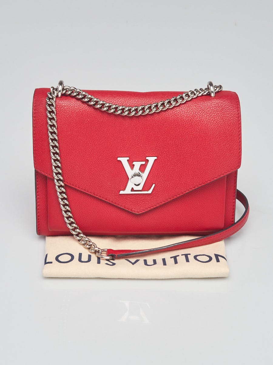 Louis+Vuitton+Mylockme+Shoulder+Bag+Small+Black+Leather for sale