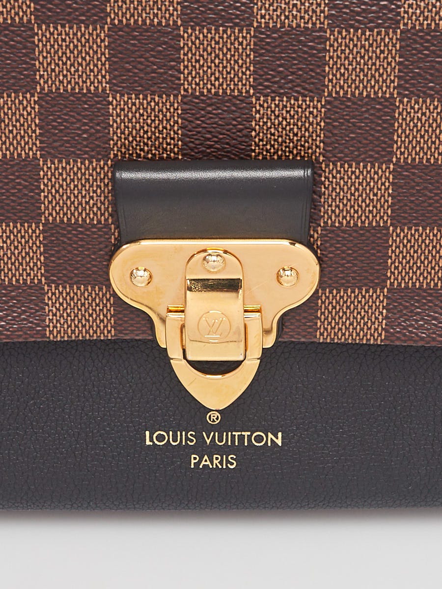 Louis Vuitton Vavin Damier Ebene PM Canvas Leather Shoulder Bag
