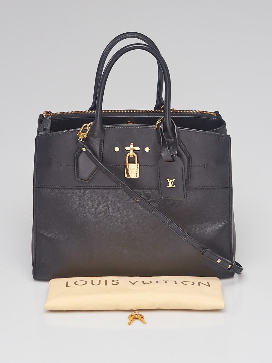 Louis Vuitton Denim Epi Leather City Steamer MM Bag - Yoogi's Closet