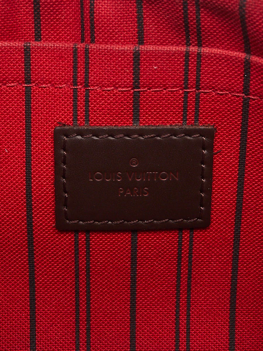 Louis Vuitton Damier Ebene Canvas Neverfull Pochette Zippered Clutch Bag -  Yoogi's Closet