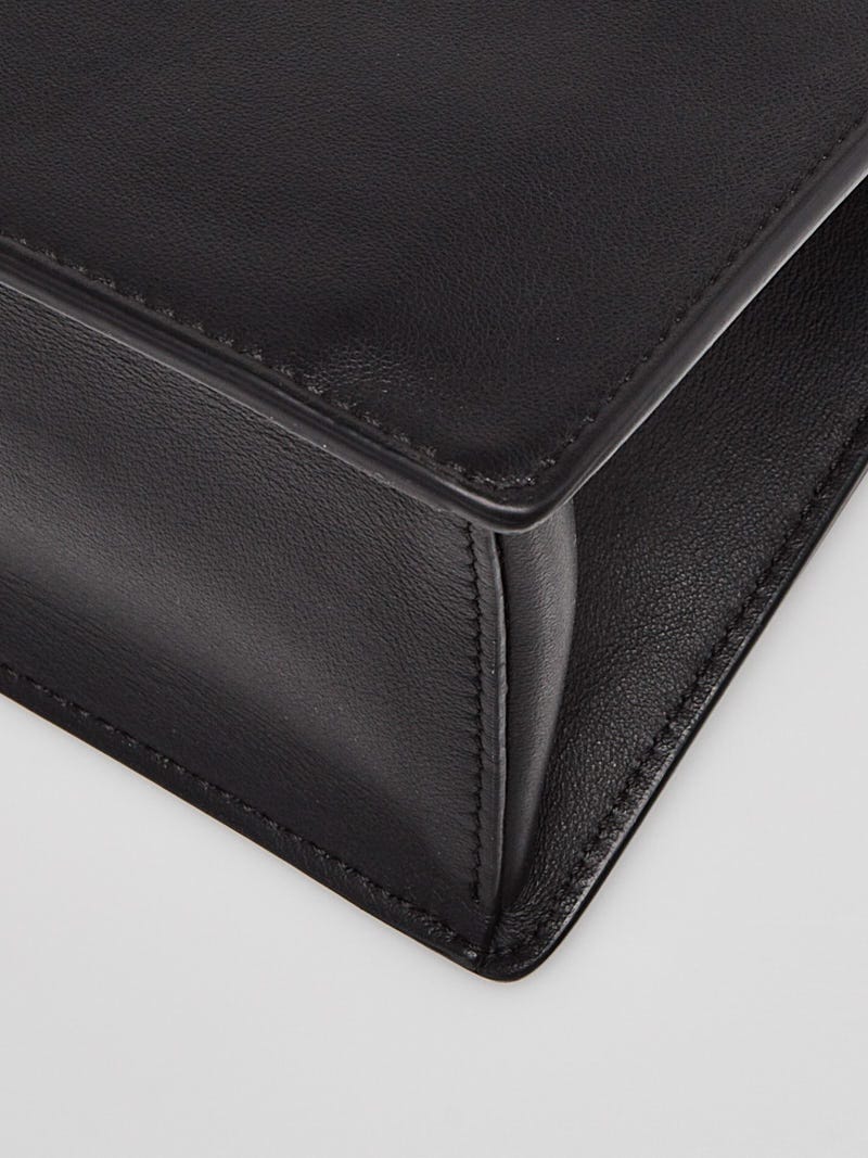 Fendi Black Lambskin Leather Small U Kan Chain Shoulder Bag 8BT312 -  Yoogi's Closet