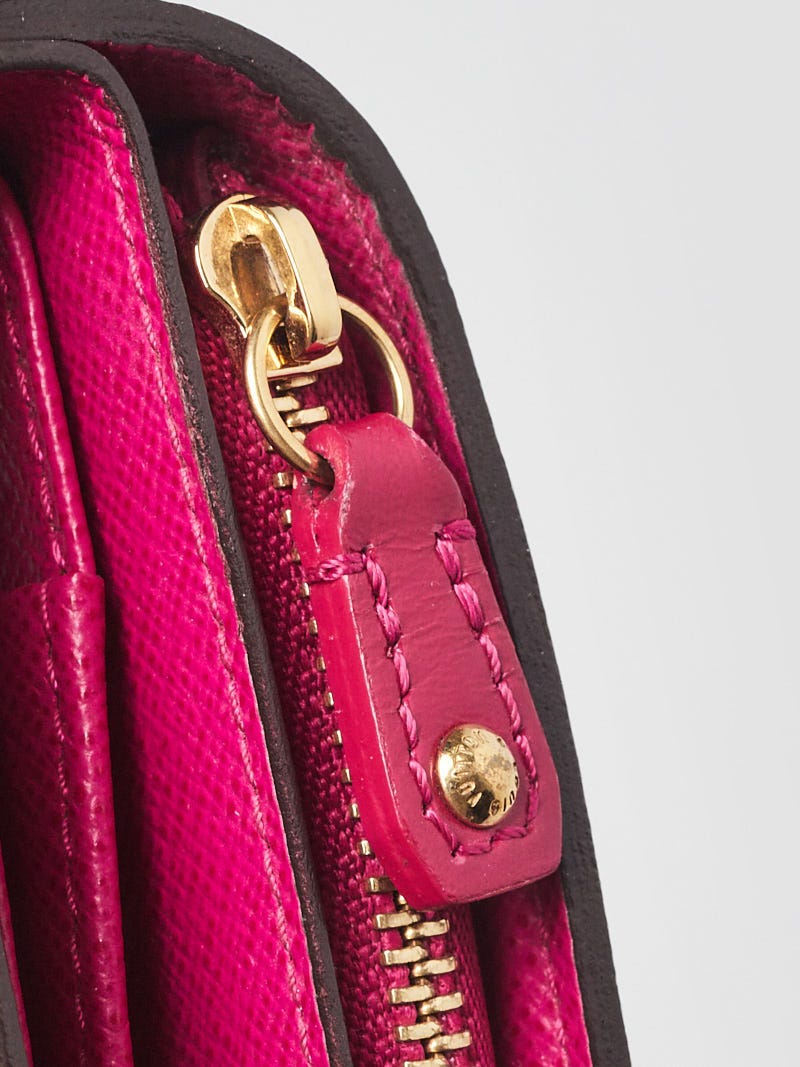 Louis Vuitton Limited Edition Fuchsia Monogram Perforated Compact Zip Wallet  - Yoogi's Closet