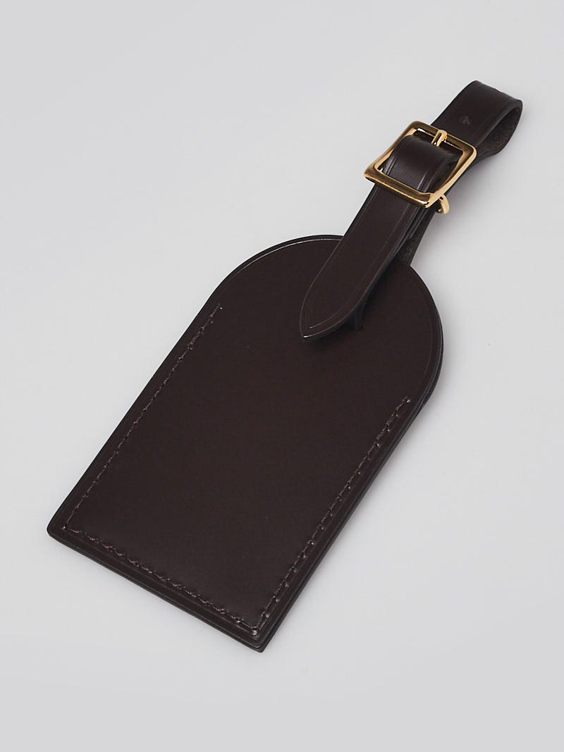 Damier ebene luggage tag online