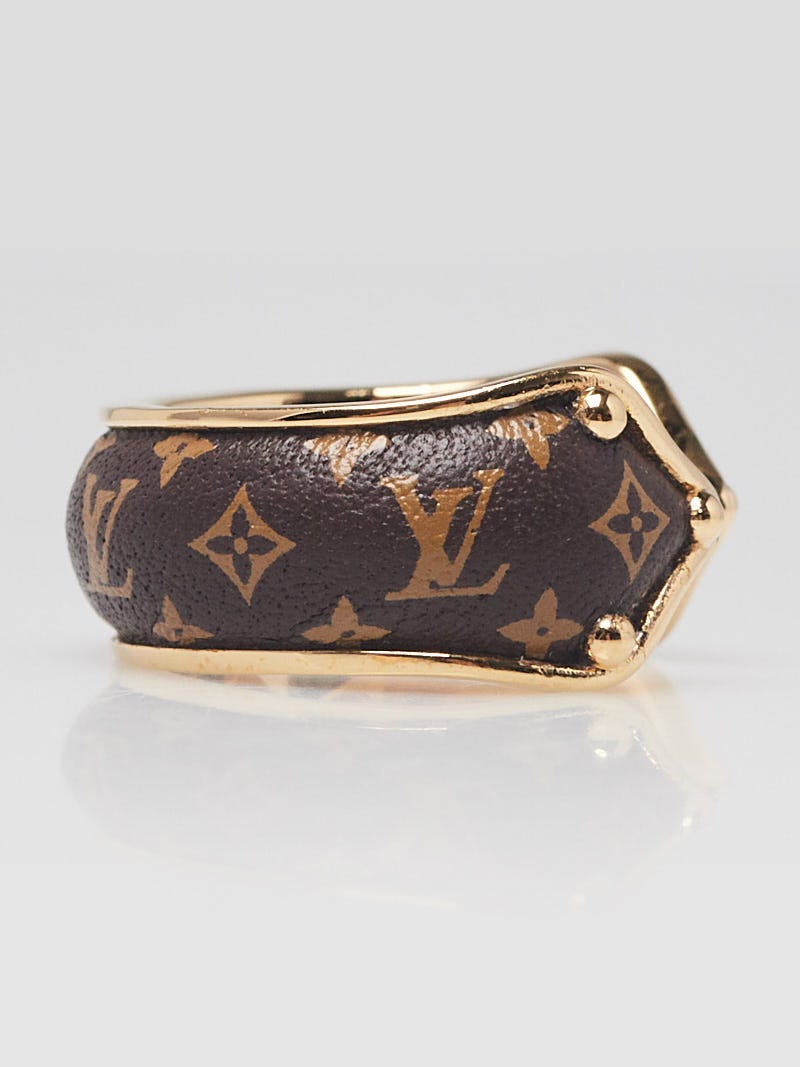 Louis Vuitton LV Eclipse Bracelet Golden Metal. Size M