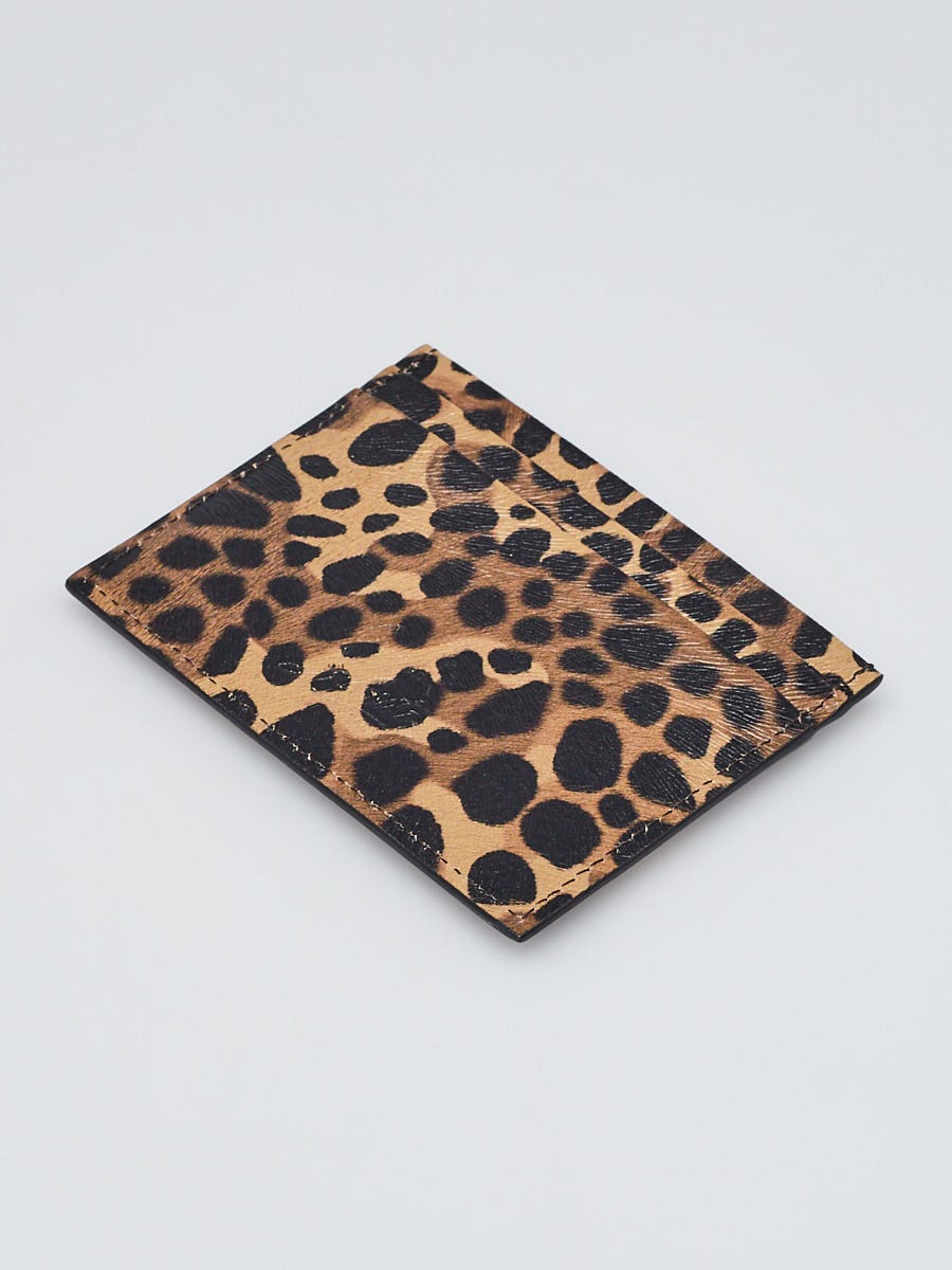 【lieraさん専用Christian Louboutin ヒョウ柄ケース Christian Louboutin Leopard Print Kios Calf Leather Spike Card