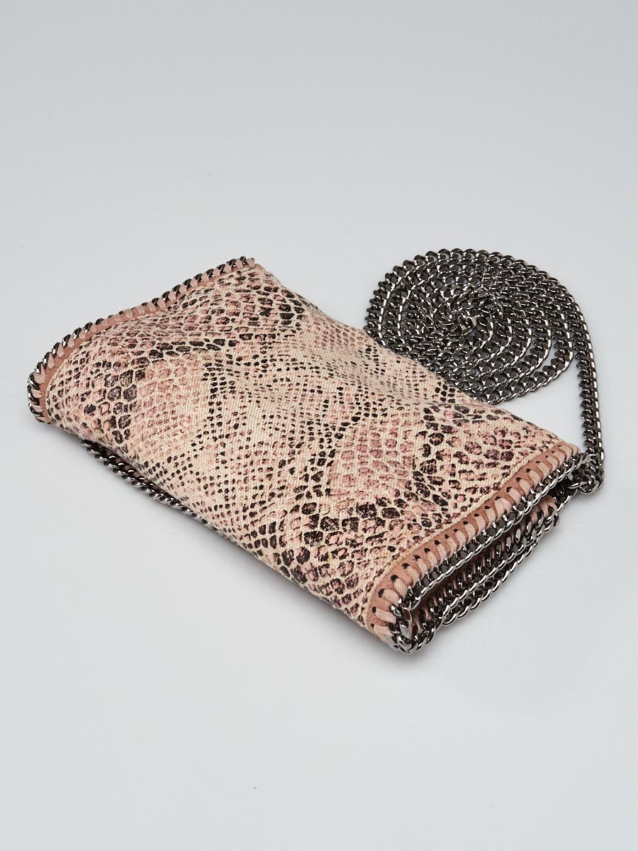 Stella McCartney Pink/Multicolor Faux-Snake Crossbody Bag