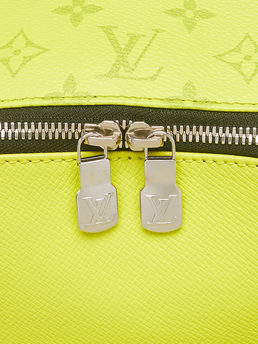 Louis+Vuitton+Discovery+Backpack+PM+Green+Lime+Monogram+Taigarama+Leather  for sale online