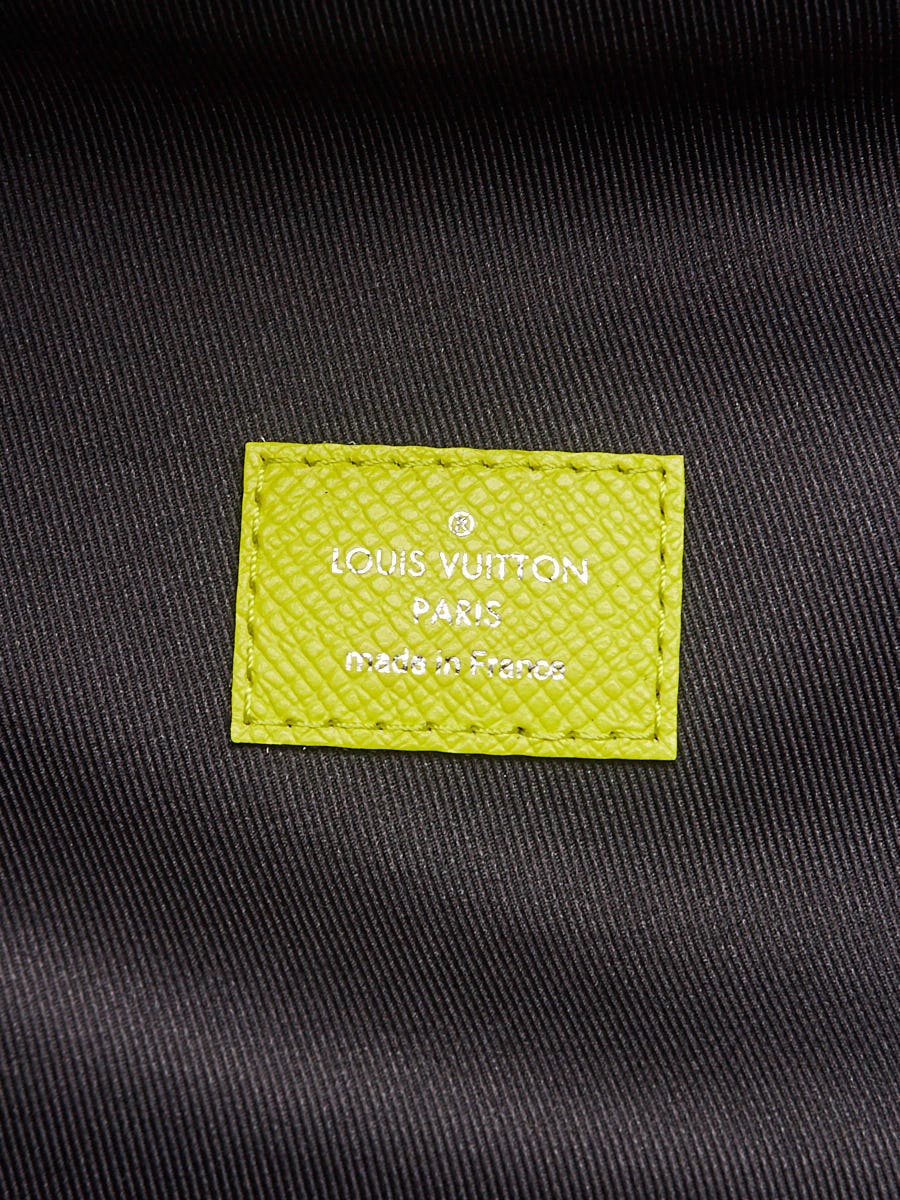 LOUIS VUITTON Taiga Monogram Discovery Backpack PM Yellow 1196297