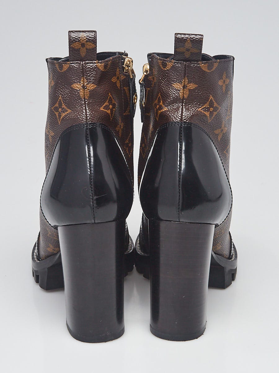 Louis Vuitton Black/Monogram Canvas And Leather Star Trail Ankle Boots Size  41 Louis Vuitton