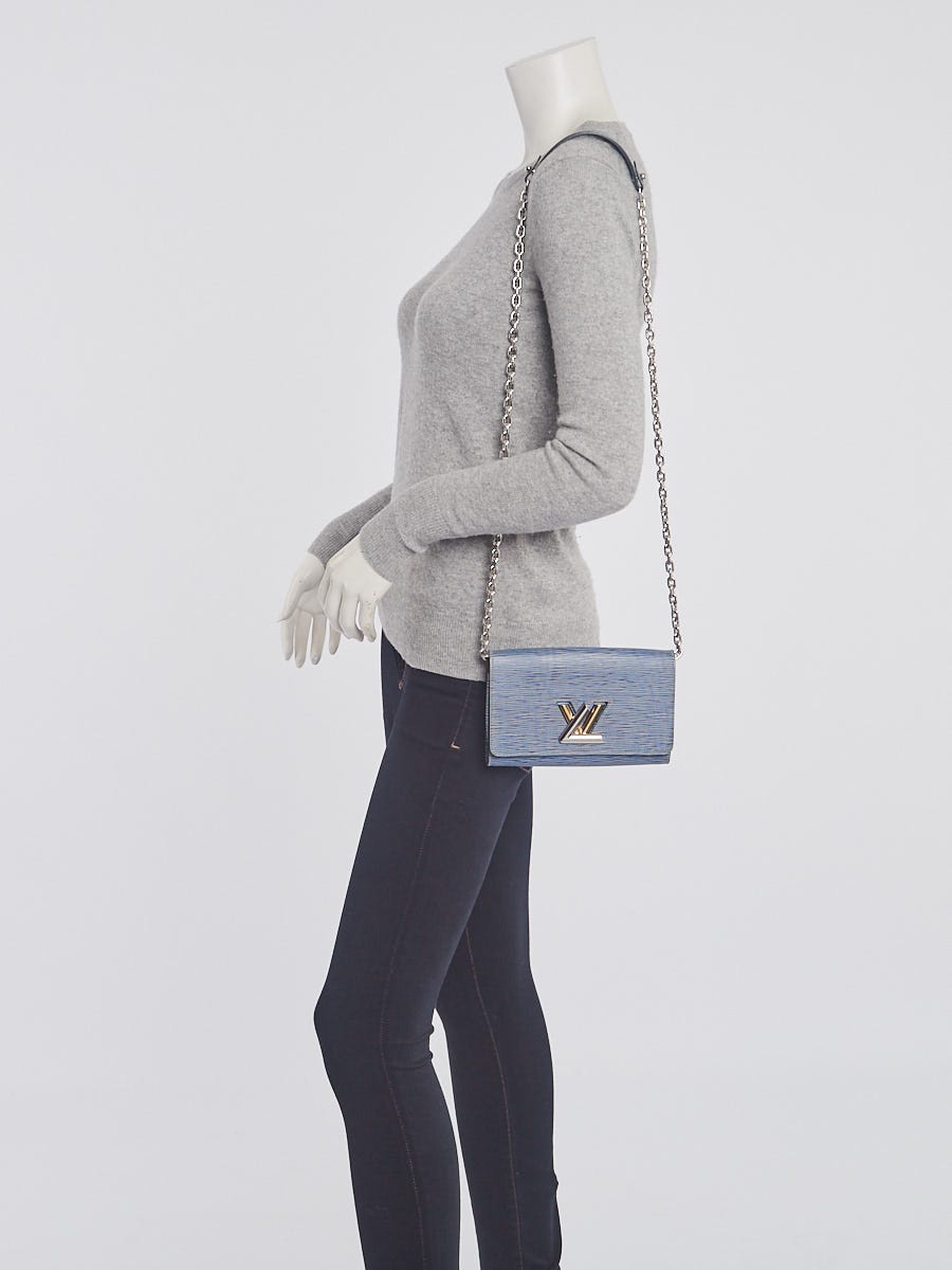 Louis Vuitton Denim Light Epi Leather Twist Wallet on Chain Bag - Yoogi's  Closet