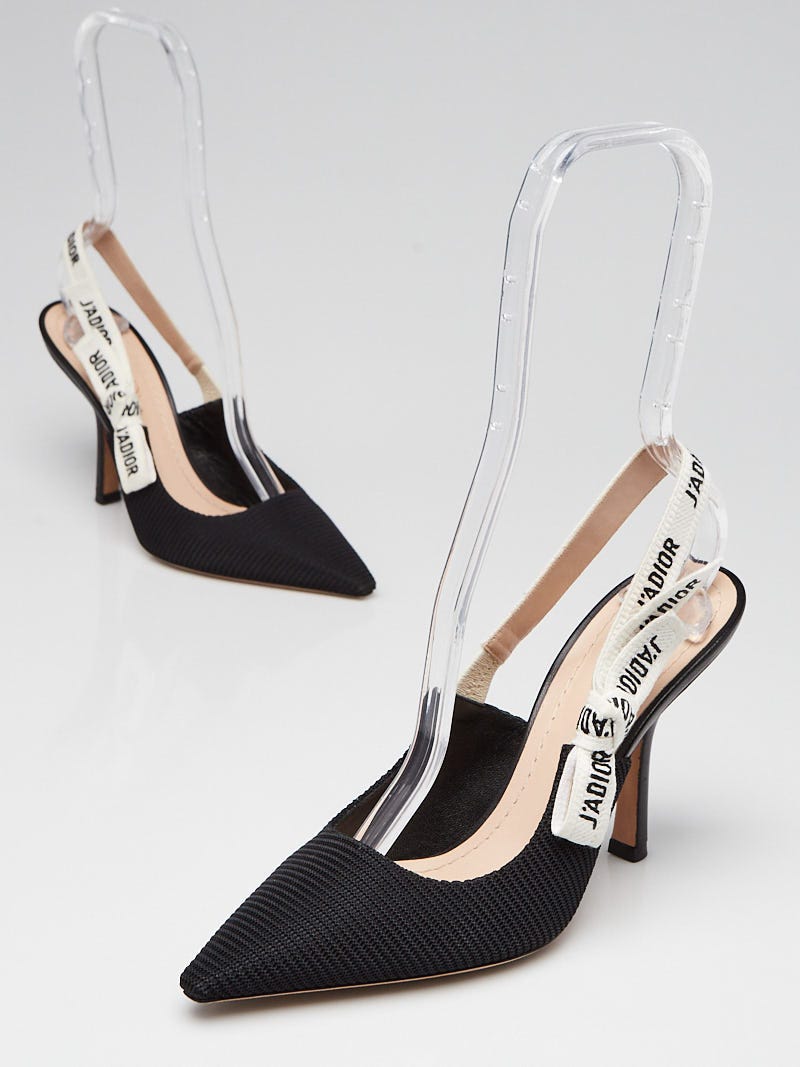 Christian Dior Black Suede And Leather With Bow Pumps