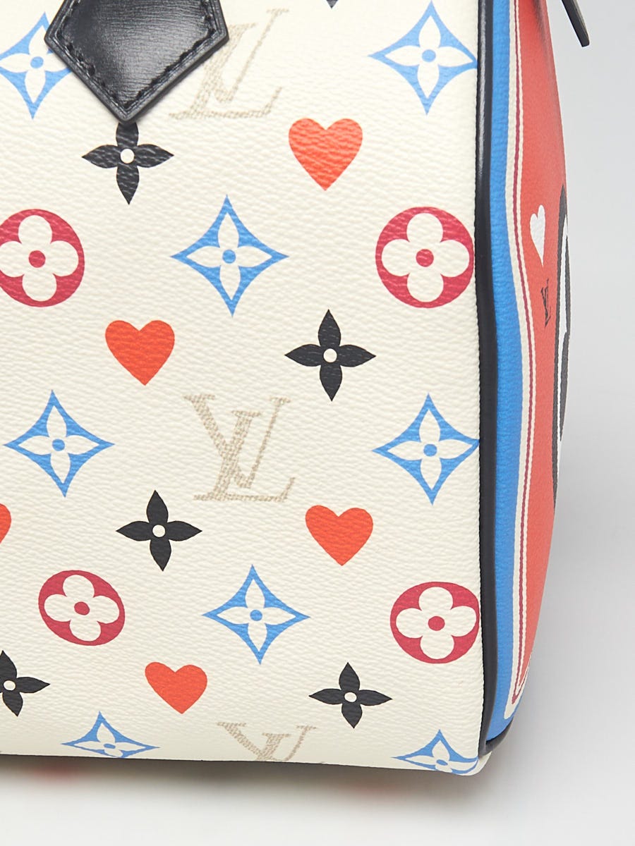 Louis Vuitton White Multicolor Monogram Canvas Game On Speedy 25  Bandouliere Bag - Yoogi's Closet