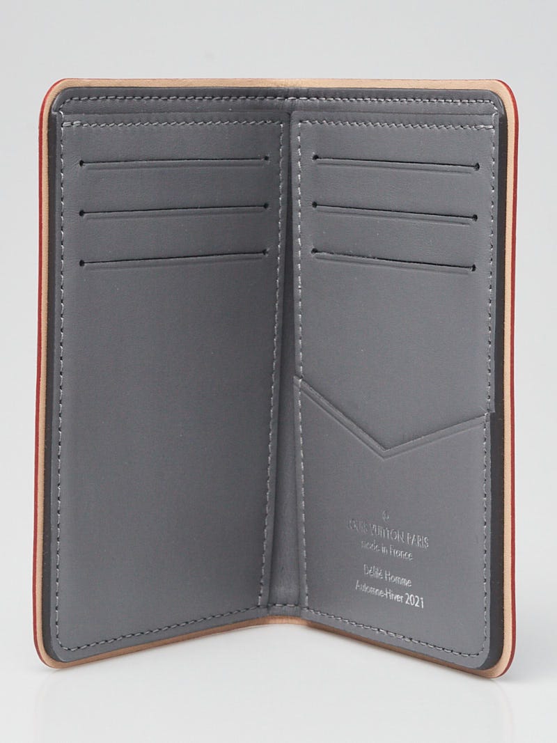 Louis Vuitton Silver Monogram Mirror Leather Slender Pocket