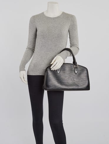 Vuitton PM Leather Closet Louis Bag Black Pont-Neuf Yoogi\'s Epi -