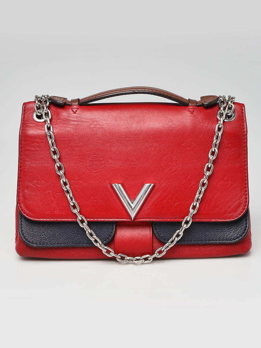 blue and red lv bag