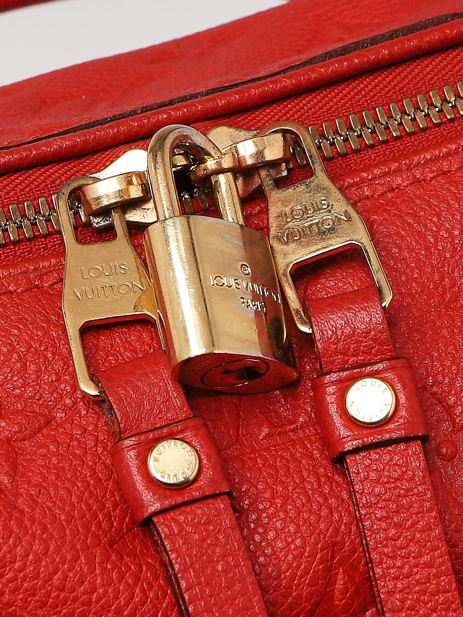 Heritage Vintage: Louis Vuitton Red Epi Speedy 30 Bag.  Luxury