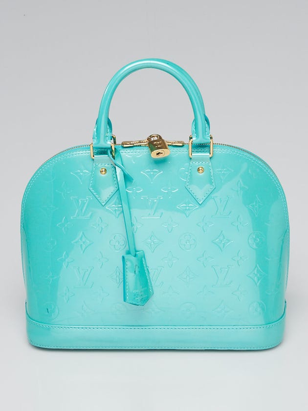 Louis Vuitton Blue Lagon Monogram Vernis Alma PM Bag