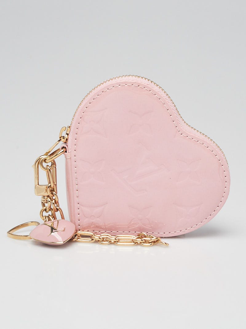 Louis Vuitton Light Pink Monogram Vernis Heart Coin-Purse