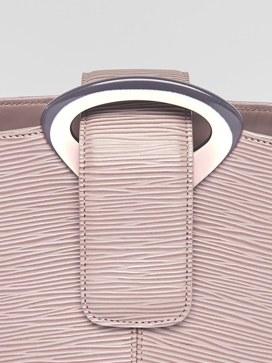 lilac epi leather reverie shoulder bag
