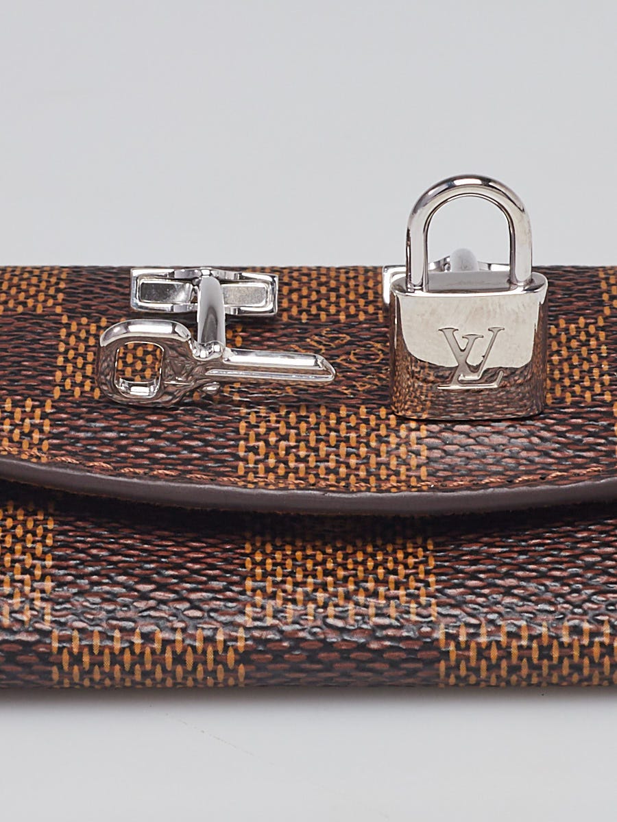 Louis Vuitton Sterling Silver Lock and Key Cufflinks w/Damier Canvas Case -  Yoogi's Closet