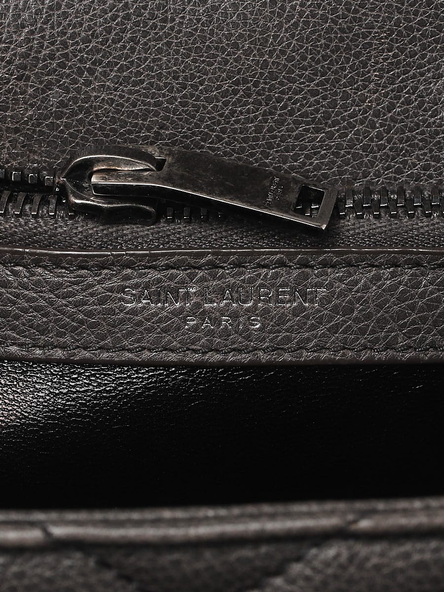 Saint Laurent Monogram Medium West Hollywood Grey Leather Shoulder Bag -  MyDesignerly