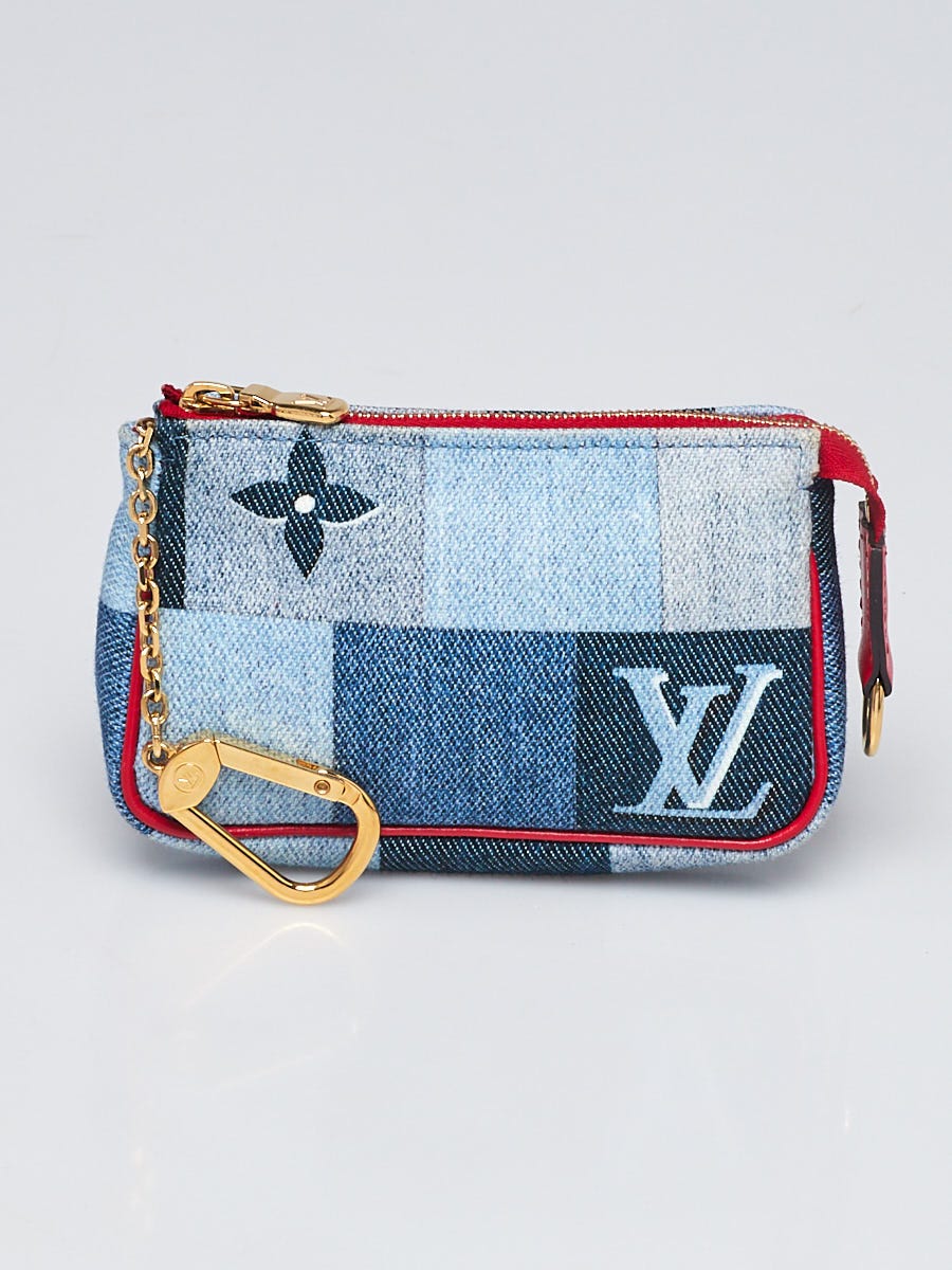 Louis Vuitton Monogram Denim Patchwork Pochette Bag