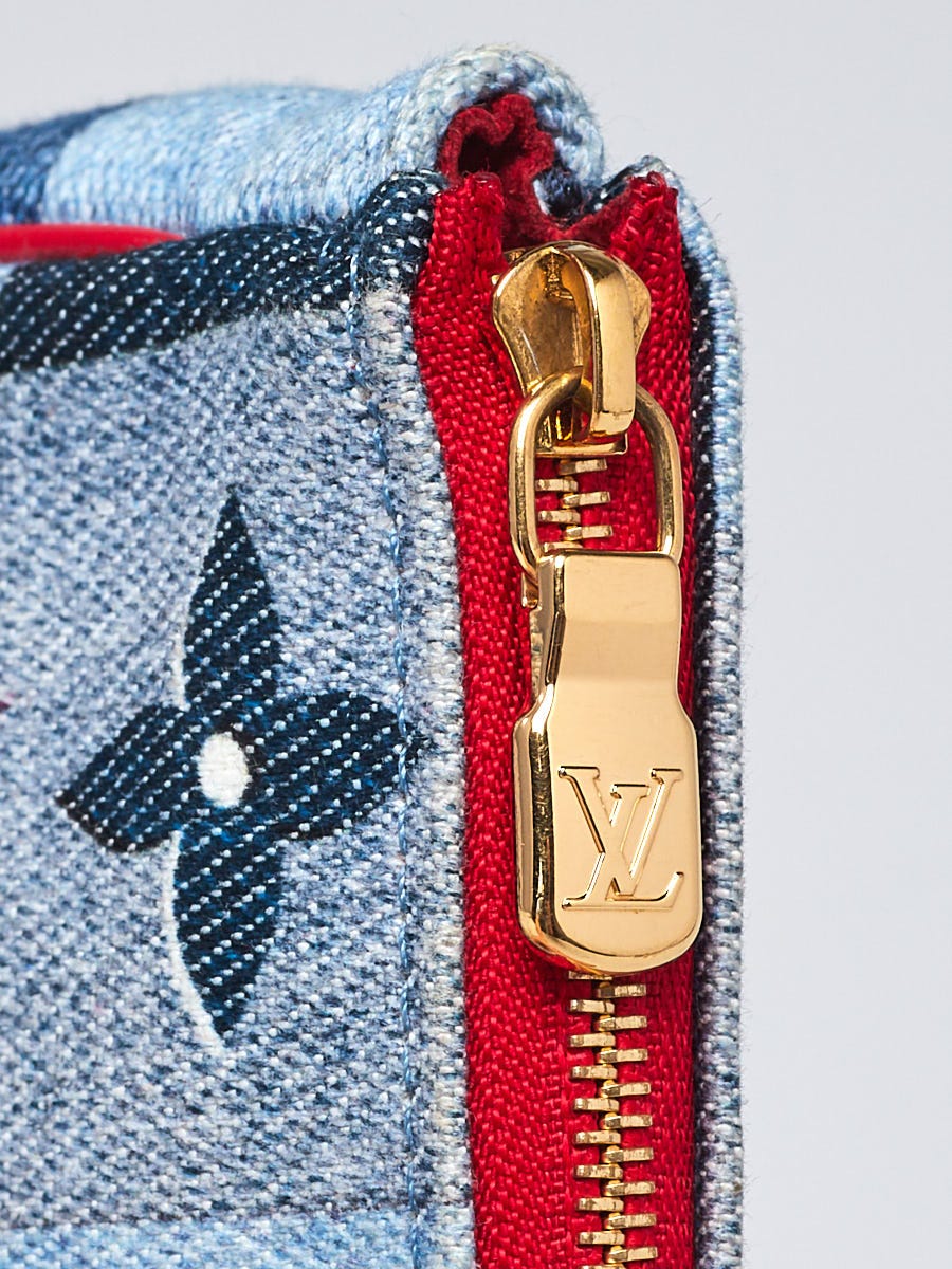 Louis Vuitton Blue Rouge Damier Monogram Denim Patchwork Micro