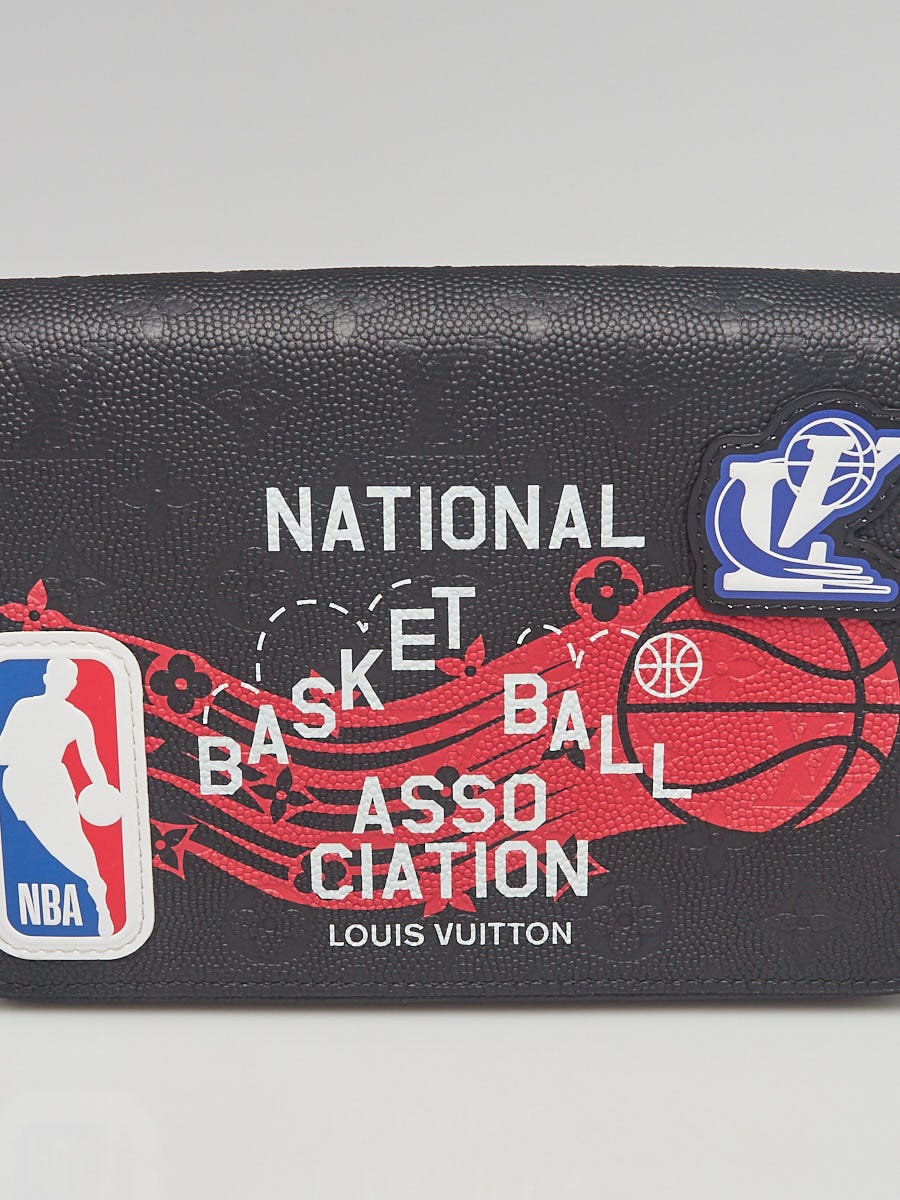 Louis Vuitton x NBA Black Monogram Leather Printed Messenger Bag