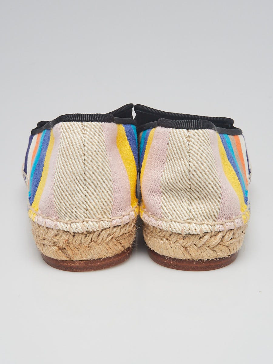 Cloth espadrilles Louis Vuitton Multicolour size 38.5 EU in Cloth