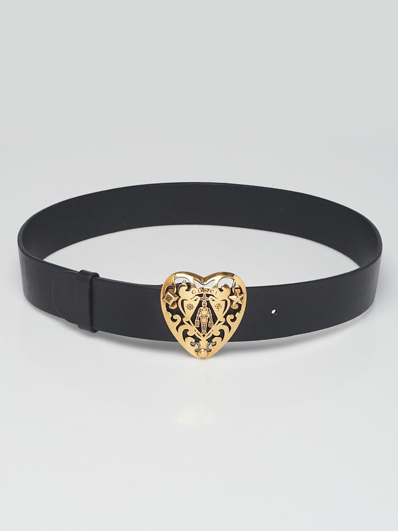 Heart shop gucci belt