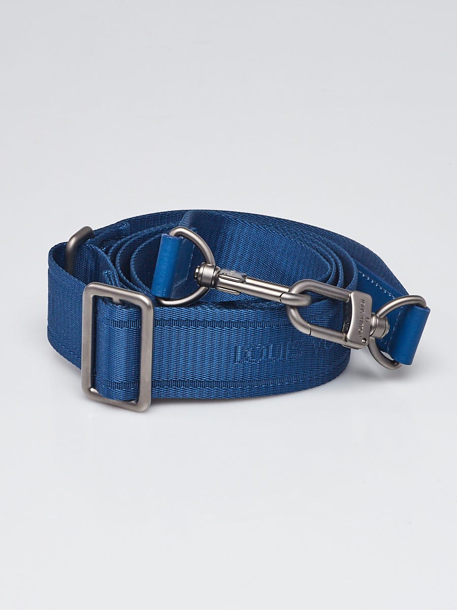Louis Vuitton Louis Vuitton Blue Nylon & Leather Adjustable