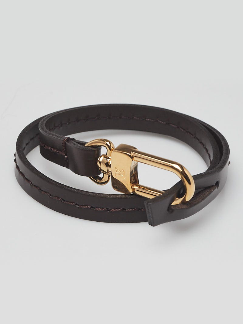 Louis Vuitton Ebene Leather Pochette Accessories Strap - Yoogi's